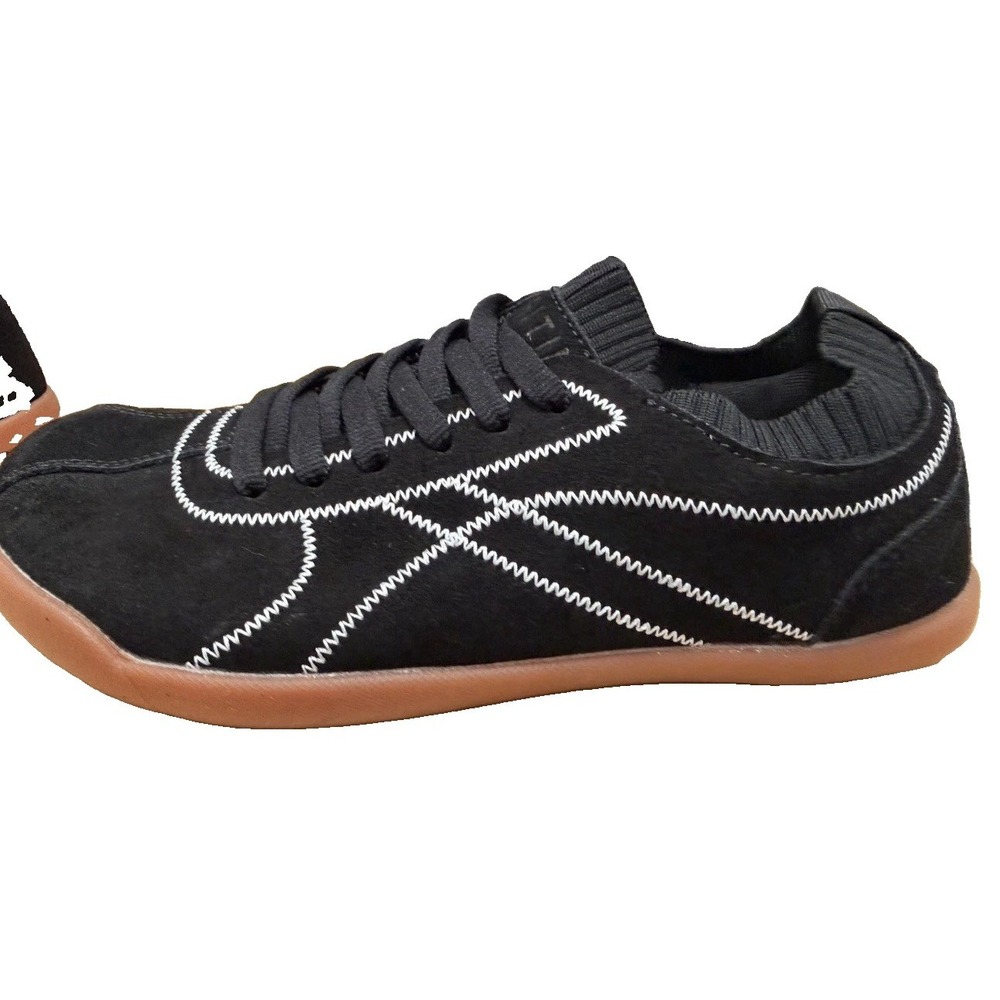 WHITIN Women's Shoes 6.5 Barefoot Pre~Owned Minimalist Blk Gum Sole Wide Toe Box - Picture 4 of 5
